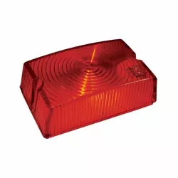 Lente Lanterna Lateral Bau Quadrada Vermelha GF003... - Sermi