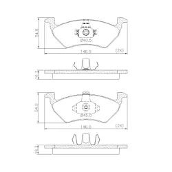 Pastilha Freio Dianteiro VW UP! 1.0 2014/ - Sermi