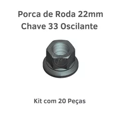 kit 20 Porcas de Roda 22mm CH33 Oscilante Alta 290... - Sermi