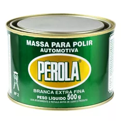 Massa Para Polir Branca Extra Fina Nº2 Pérola 500g... - Sermi