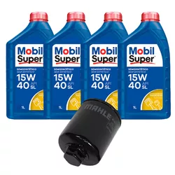 Kit Troca de Óleo 15w40 Mobil Gol Voyage Saveiro F... - Sermi