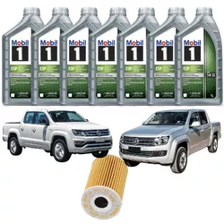 Kit de Troca Óleo Mobil 1 5w30 Amarok Motor Diesel... - Sermi
