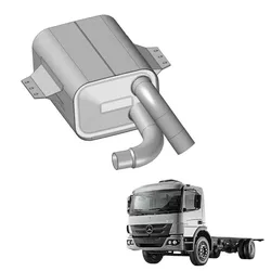 Silencioso Abafador MB Atego 1315 1418 1518 1718 O... - Sermi