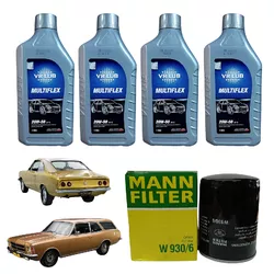 Kit Troca de Óleo 20w50 Motor 2.5 4cc GM Opala Car... - Sermi