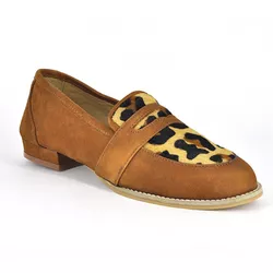 Mocassim Loafer Animal Print - 37033 - SERRA BELLA CALCADOS