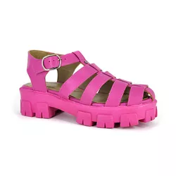 Sandália Fisherman Couro Pink - 44054 - SERRA BELLA CALCADOS