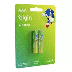 Pilha Palito AAA Alcalina 2un Elgin (15364) - Pa... - Sexy Shop BH