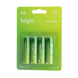 Pilha Pequena AA Alcalina 4un Elgin (17417) - Padr... - Sexy Shop BH