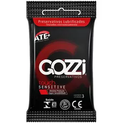 Preservativo Gozzi Touch Sensitive 3un Validade 02... - Sexy Shop BH