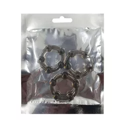 Kit 3 Anéis Peniano SI (7308) - Preto - 32938 - Sexy Shop BH