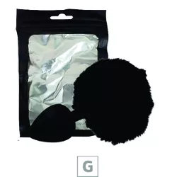 Plug de Silicone G Preto Com Pom Pom SI (8642) - P... - Sexy Shop BH