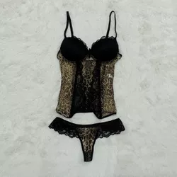 *Espartilho Onça (CF511) - Padrão - 28310 - Sexy Shop BH