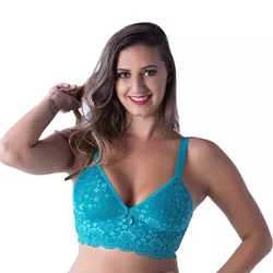 *Soutien Duanip Sem Aro E Sem Bojo (DU759). - Azul... - Sexy Shop BH