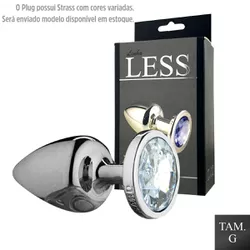 Plug de Plástico G Less Com Pedras Variadas (HA193... - Sexy Shop BH