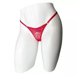 Calcinha Alícia Íntima Delas - (ID1051) - Vermel... - Sexy Shop BH
