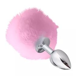 Plug Metálico P Com PomPom VP (PL012P) - Rosa - 2... - Sexy Shop BH