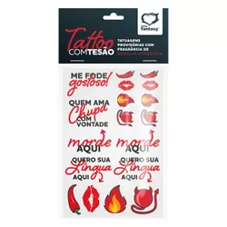 Cartela de Tatuagem Provisória Sexy Fantasy (ST800... - Sexy Shop BH