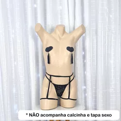 Cinta Linga Simples (LG003) - Preto - 33370 - Sexy Shop BH