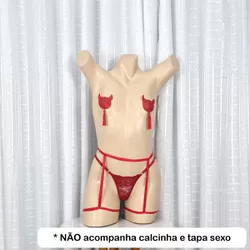 Cinta Linga Simples (LG003) - Vermelho - 33370 - Sexy Shop BH