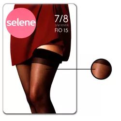 Meia 7/8 Sem Renda Selene (ST255) - Preto - 214... - Sexy Shop BH
