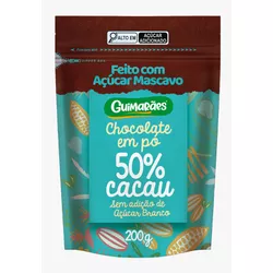 Chocolate Em Pó 50% Cacau 200g - Guimarães Alimentos