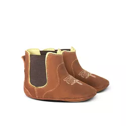 Botina Baby Couro Suede Castor - Silverado Botas - s1101-1-3 - SILVERADO BOTAS