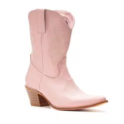 Bota Texana Feminina Couro Plume Rosa - Silverado Botas - 2207 - 5 - SILVERADO BOTAS