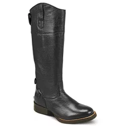 Bota Hípica Masculina Couro Floater Preto - Silverado Botas - HM1000-2 - SILVERADO BOTAS