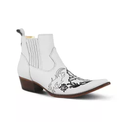 Botina Infantil Couro Floater Branco - Silverado Botas - 2878i - SILVERADO BOTAS