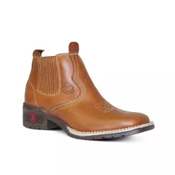 Botina Infantil Couro Floater Tan - Silverado Botas - 304i - SILVERADO BOTAS