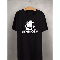 Camiseta Estampada Frente Tem Café - TEMCAFE - Atacado Leandrinho
