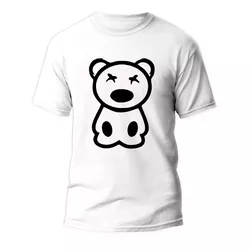 Camiseta Estampada Frente Ursinho Teddy - URSOTEDD - Atacado Leandrinho