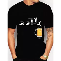 Camiseta Preta Estampa Frente Sexta Feira Cerveja ... - Atacado Leandrinho