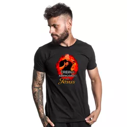 Camiseta Estampada Frente Treino Abençoado por Jes... - Atacado Leandrinho