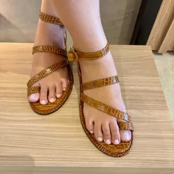 RASTEIRA EM CROCO CARAMELO LB - RCCP - Talita Fidelis | Para mulheres que sabem onde querem pisar