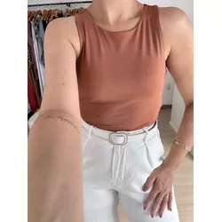 Cropped Regata liso básico dia a dia Suplex forro ... - THAIS VENTURA