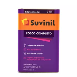 Tinta Acrílica Branco Neve Fosca 18 L Suvinil - Tintavel