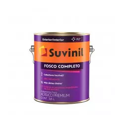 Tinta Acrílica Branco Neve Fosco 3,6 L Suvinil - Tintavel