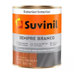 Tinta Esmalte Sintético Sempre Branco Brilhante 0,... - Tintavel