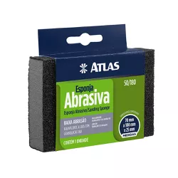 Esponja abrasiva baixa abrasão - 50/180 - Atlas - Tintavel