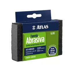 Esponja abrasiva alta abrasão - 50/80 - Atlas - Tintavel