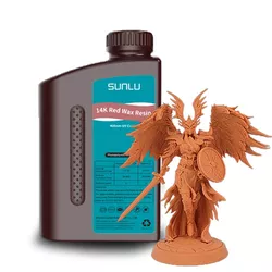  Resina UV 14K SUNLU 1kg Red Wax - TOPINK3D