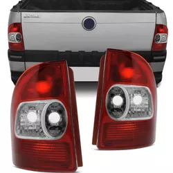 Lanterna Traseira Strada 2001 a 2004 Bicolor C/ Ca... - Total Latas - A loja online do seu automóvel