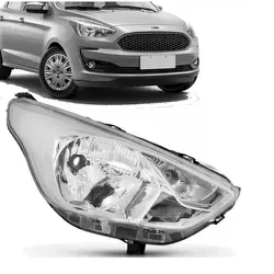 Farol Ford Ka 2018 Em Diante Cromado - Total Latas - A loja online do seu automóvel