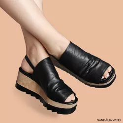 SANDÁLIA WIND PRETA - TRINTEE