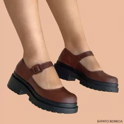 SAPATO BONECA MARY JANE CACAU - TRINTEE