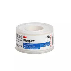 Fita Micropore 1530 3M 2,5cm x10m Branco - Triomed