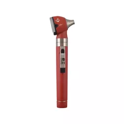 Otoscópio MD Omni 2.5V LED com Estojo Macio Vermelho - Triomed