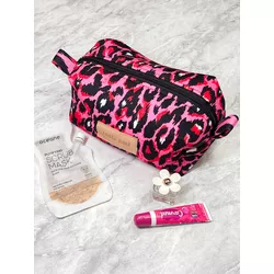 Necessaire Estampa Exclusiva Animal Print Pink
