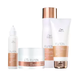 Wella Kit Fusion Sh + Cond + Masc 150ml + Prot Refiller 70ml - UNIKAPRO Cosmetics